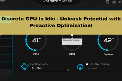Discrete GPU Is Idle